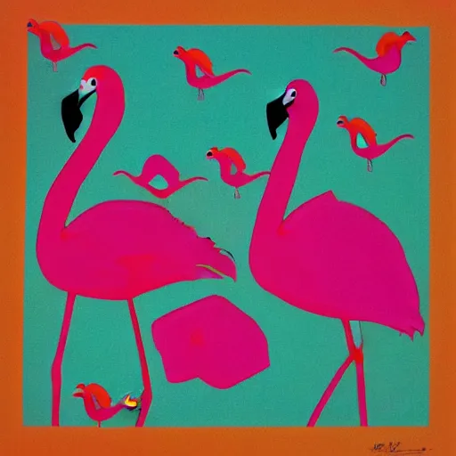 Image similar to flamingo bauhaus