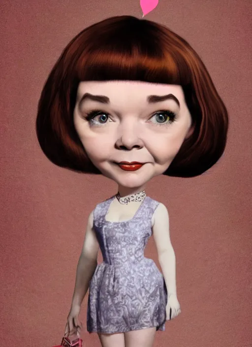 Image similar to young shirley Maclaine as a mark ryden doll, detailed digital art, trending on Artstation