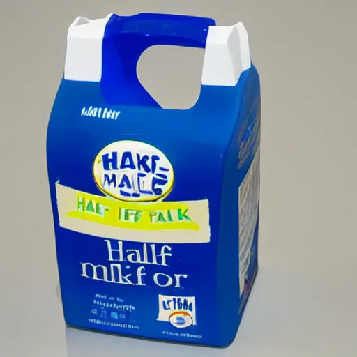 Image similar to half an half milk carton