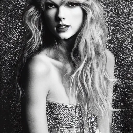 Prompt: romantic portrait of taylor swift by alexander mcqueen