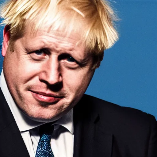 Prompt: medium shot photo of Boris Johnson with a hitler moustache, 4k, ultra HD