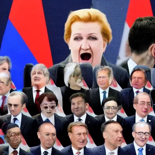 Prompt: g 2 0 leaders as a bunch of crybabies