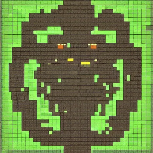 Image similar to Cthulhu as a minecraft mob