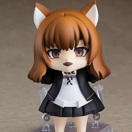 Image similar to fur dog, nendoroid, figurine, detailed product photo