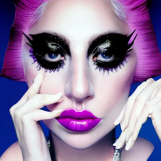 Image similar to lady gaga artpop act 2 album cover shot by nick knight, canon, highly realistic. high resolution. highly detailed. dramatic. 8 k. 4 k.