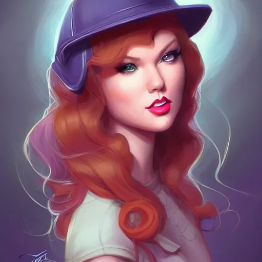 Image similar to a portrait of a beautiful april o'neil and taylor swift, art by lois van baarle and loish and ross tran and rossdraws and sam yang and samdoesarts and artgerm and saruei and disney, digital art, highly detailed, intricate, sharp focus, trending on artstation hq, deviantart, unreal engine 5, 4 k uhd image