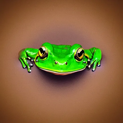 Image similar to smiling cute frog portrait