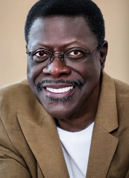 Image similar to DSLR photo portrait still of 64 year old age 64 Bernie Mac at age 64!!!, 85mm f1.8