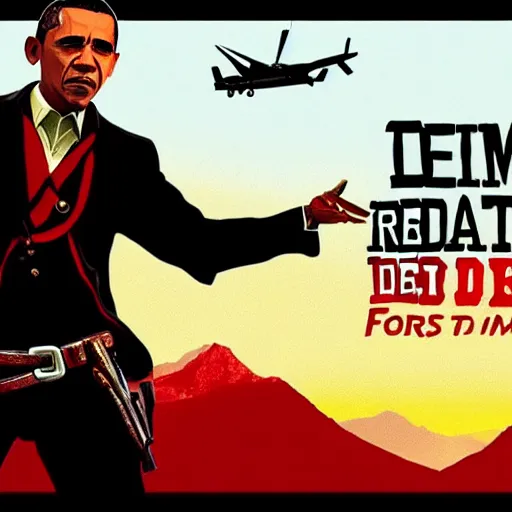 Image similar to Obama in Red dead redemption 2