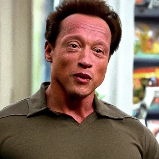 Image similar to rob schneider as arnold schwarzenegger