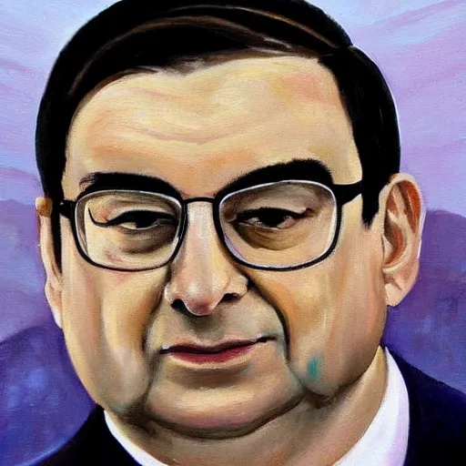 Prompt: a painting of a shirtless, muscular, sexy, handsome florentino perez.