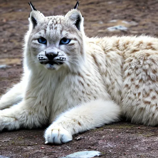 Prompt: white lynx