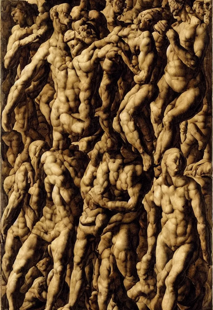 Image similar to human looking chess pieces, ultra detailed, Orazio Gentileschi style, Michelangelo style