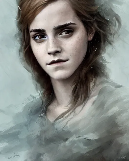 Prompt: emma watson as a fairy, hyper realistic face, beautiful eyes, fantasy art, in the style of greg rutkowski, intricate, hyper detailed, smooth