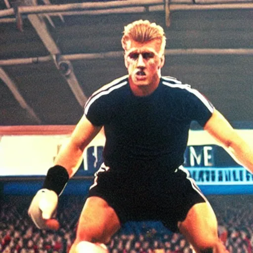 Prompt: movie still of harry kane as ivan drago in rocky 4, cinematic,
