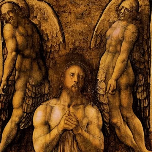 Prompt: biblically accurate angels by Leonardo Da Vinci