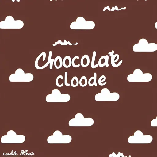 Prompt: chocolate clouds illustration