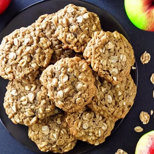 Image similar to oatmeal cookies inside apples