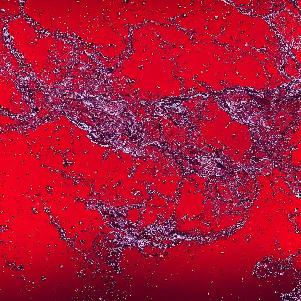 Image similar to red water splash texture, 4k