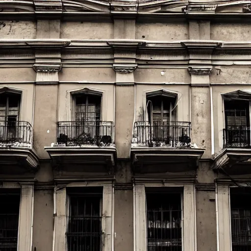 Prompt: old building in buenos aires