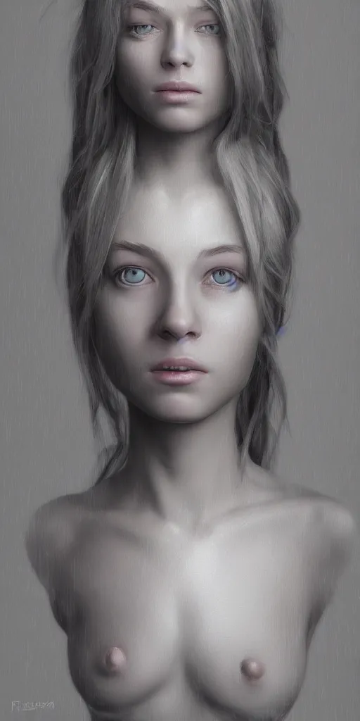 Image similar to hyperrealist female communicant by mike franchina, fantasy art, photo realistic, dynamic lighting, artstation, poster, volumetric lighting, very detailed faces, award winning, full face, symmetry