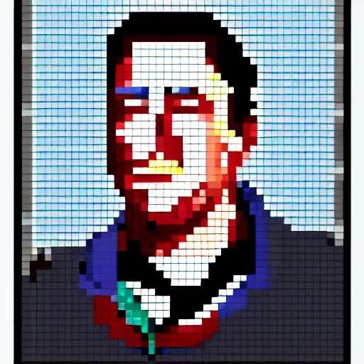 Image similar to Elon Musk pixel art