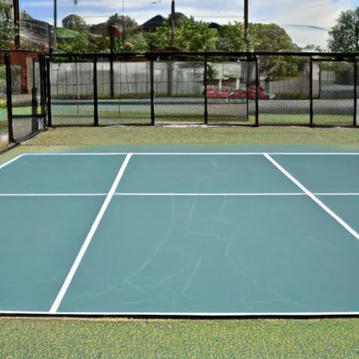 Image similar to 6 0 s art of tennis court at the pool