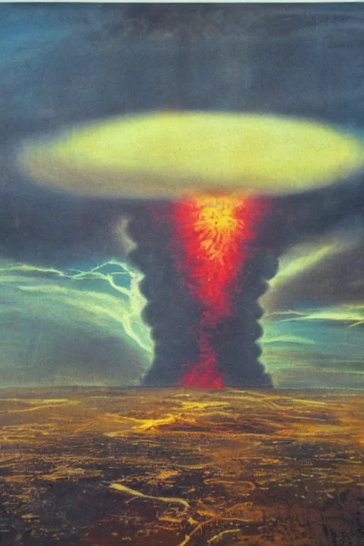 Prompt: modern nuclear explosion