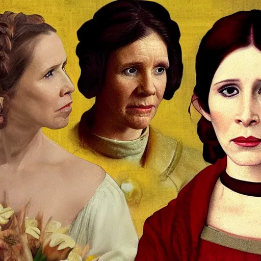 Prompt: leia organa in the style of a wealthy renaissance painting