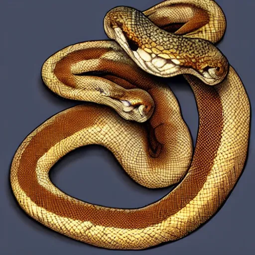 Image similar to snake with human arms