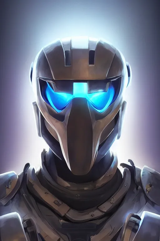 Image similar to epic mask helmet robot ninja portrait stylized as fornite style game design fanart by concept artist gervasio canda, behance hd by jesper ejsing, by rhads, makoto shinkai and lois van baarle, ilya kuvshinov, rossdraws global illumination radiating a glowing aura global illumination ray tracing hdr render in unreal engine 5