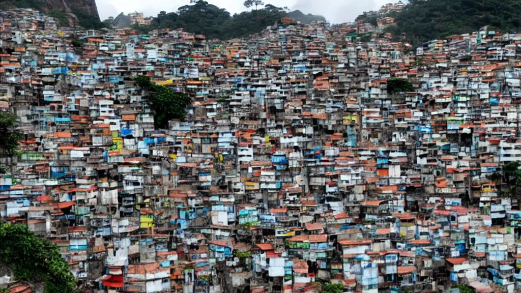 Image similar to the favelas of Rio DeJaniero