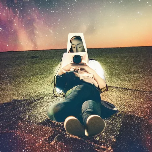 Prompt: android boyfriend, liminal space photography
