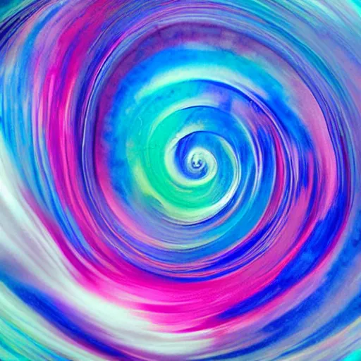 Image similar to waves of silk vortex in outer space