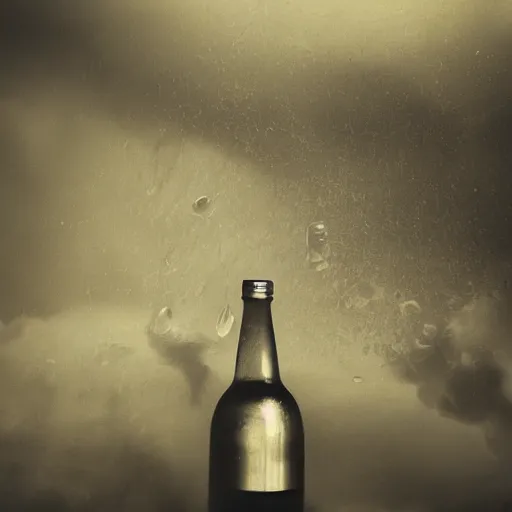 Image similar to a tornado inside a bottle, photo studio, mysterious