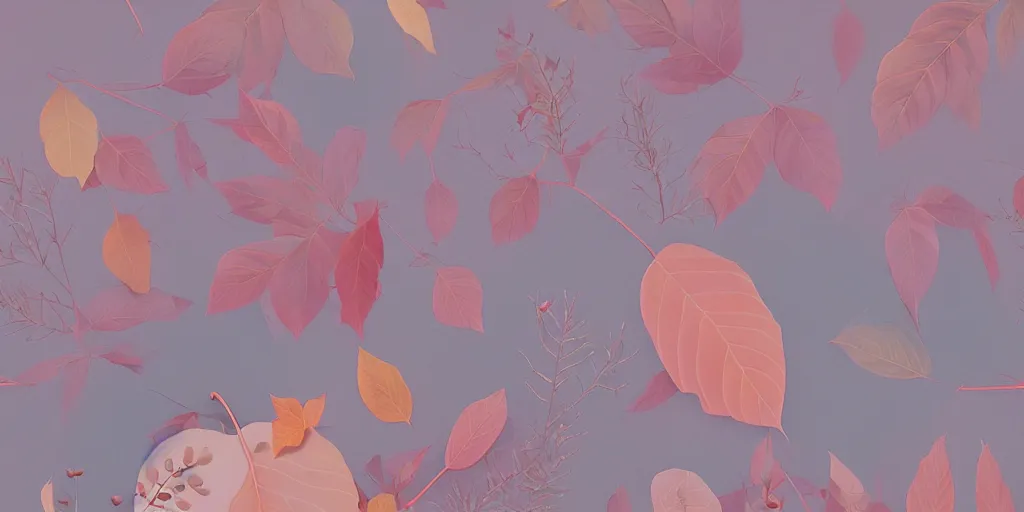 Image similar to breathtaking detailed pattern pastel colors of autumn theme, by hsiao - ron cheng, bizarre compositions, exquisite detail, 8 k