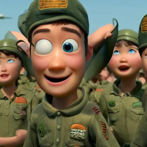 Prompt: A Pixar movie about the Vietnam war