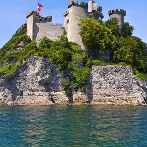 Image similar to castle sea