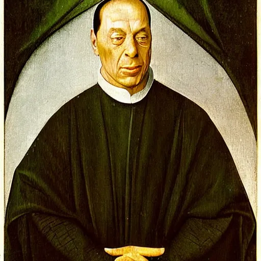 Prompt: Silvio Berlusconi by Hieronymus Bosch