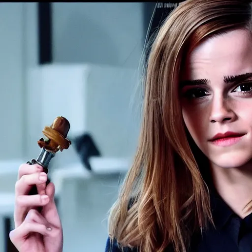 Prompt: Emma Watson opening mail that contains a pipe bomb,hyperrealistic, 8k UHD, studio photography, high quality, high detail, stunning lighting