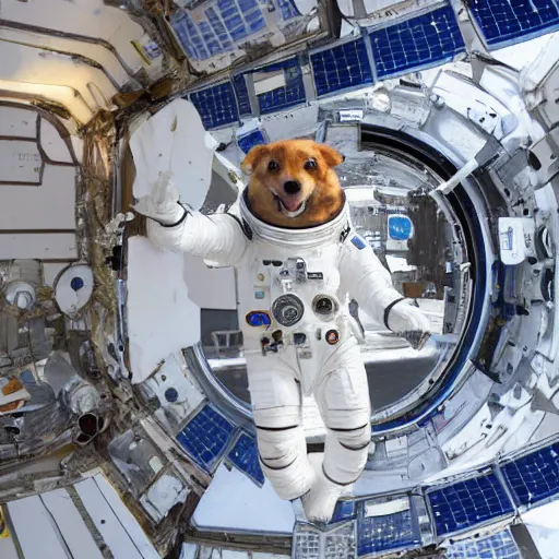 astronaut dog repairing the outside of the | Stable Diffusion | OpenArt