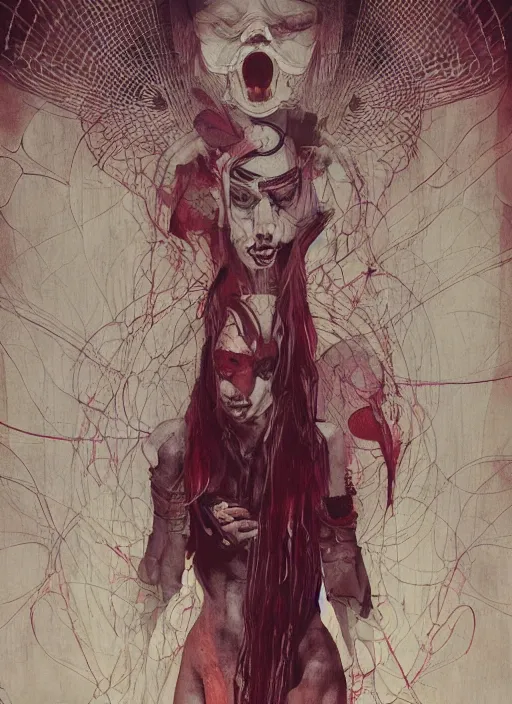 Image similar to demon, eun emerging from renaissance italy into a cyberpunk mutiversal realm by conrad roset, nicola samuri, dino valls, m. w. kaluta, jakub rebelka, rule of thirds, seductive look, beautiful