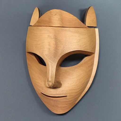 Image similar to spiral wooden mask