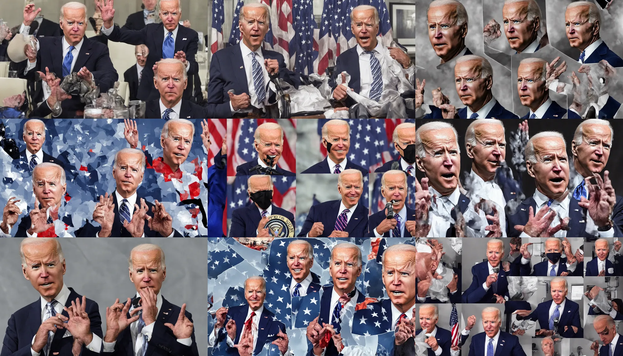 Prompt: supervillain joe biden