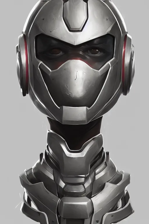 Image similar to epic mask helmet robot ninja portrait stylized as fornite style game design fanart by concept artist gervasio canda, behance hd by jesper ejsing, by rhads, makoto shinkai and lois van baarle, ilya kuvshinov, rossdraws global illumination radiating a glowing aura global illumination ray tracing hdr render in unreal engine 5