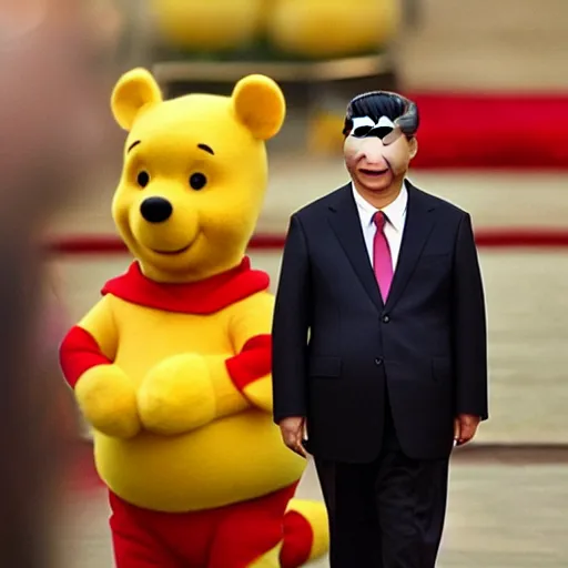 Prompt: Xi Jinping as Winnie the Pooh