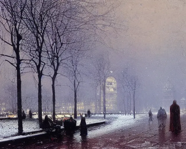 Image similar to Cairo winter by John Atkinson Grimshaw