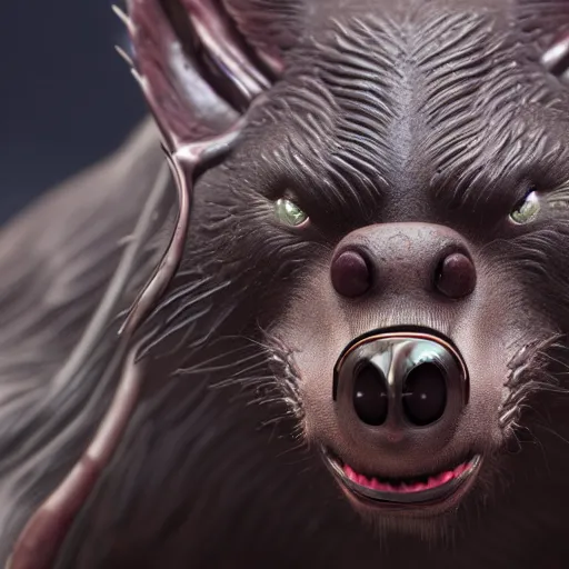Prompt: Ultra realistic illustration, close up portrait of tasmanian devil, sci-fi, fantasy, intricate, highly detailed, , trending on Artstation, octane render, concept art