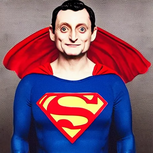 Prompt: “Superman but played by Tim Robinson”