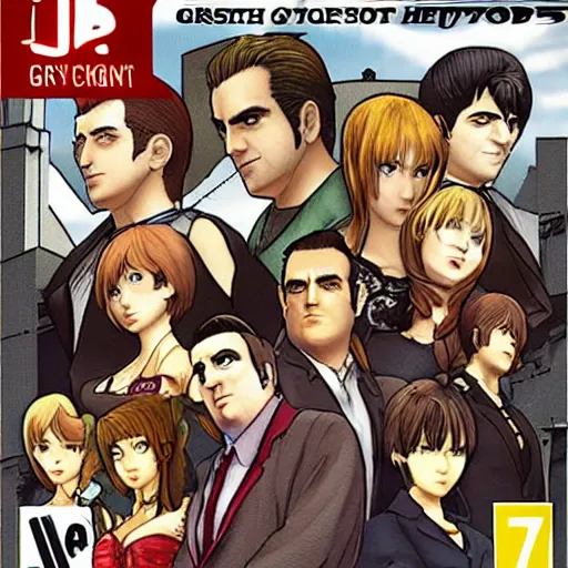 Image similar to the sopranos jrpg ps2 game of the year cover greatest hits